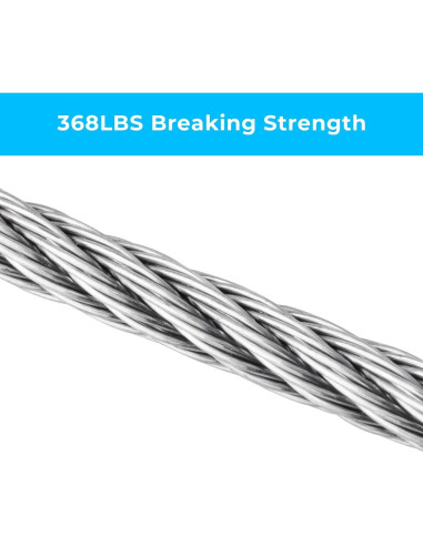 Cable de Acero Inoxidable 3mm x 30m SIDAZON para Jardín
