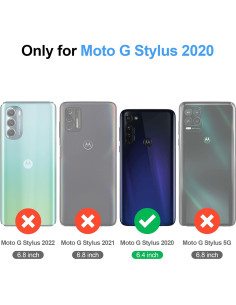 Funda de Billetera Antsturdy para Motorola Moto G Stylus 2020 2