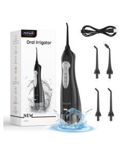 Irrigador Oral Inalámbrico Mornwell RST5012-BK 330ml USB IPX7