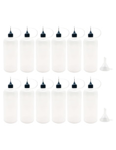 12 Botellas de Goteo MYYZMY 120ml con Mini Embudos para Manualidades