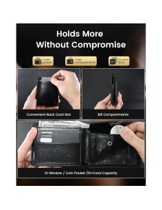 Billetera de Cuero Genuino Vast Scenery - Bloqueo RFID, Slim 2