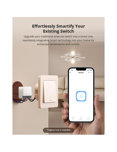 Interruptor Inteligente Zigbee 3.0 Smilewolf ZBMINIR2 Compacto