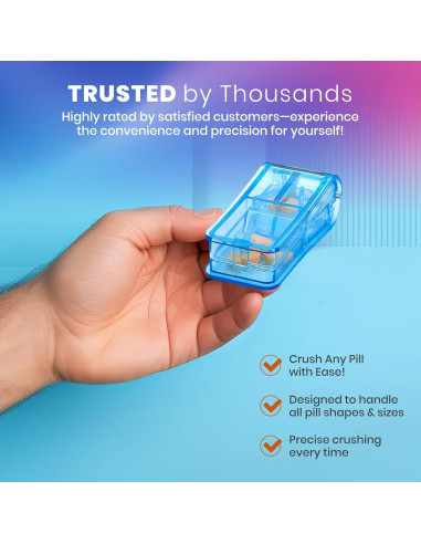 Cortador de Pastillas V-Grip MEDca - Divisor Transparente 8 Tamaños