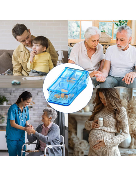 Cortador de Pastillas V-Grip MEDca - Divisor Transparente 8 Tamaños