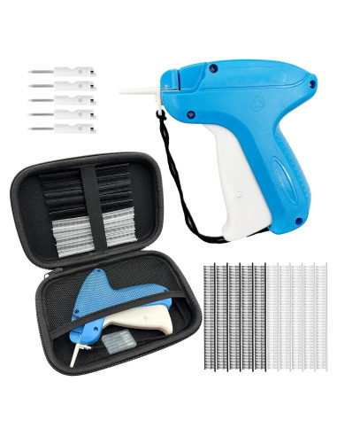 Kit Pistola de Puntadas Finas Mini SGMM5 Azul - 6 Agujas y 1000 Sujetadores