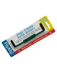 Soporte de Libro Portátil FlipKlip Verde para Lectura Sin Manos