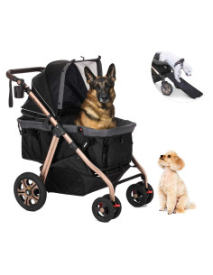 Carro de Paseo para Mascotas HPZ Pet Rover SUV Negro 100 lbs