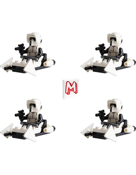 LEGO Star Wars Minifiguras The Mandalorian 4 Exploradores
