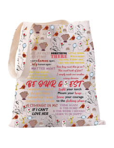 Bolsa de Lona Impermeable JYTAPP con Cita Musical 32x36 cm