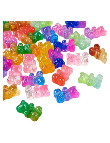 Cabochones de Osito de Goma Cheriswelry 45 Piezas 18x11mm
