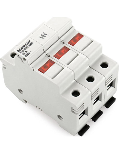 Portafusibles Baomain RT18-32 con 10 Fusibles Cerámicos 1A