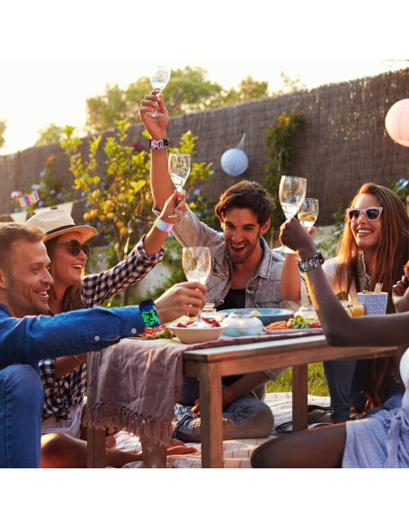 Pulseras Slap Brillantes VGOODALL 12 PCS para Niños