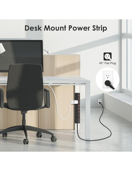 Regleta de Potencia ANNQUAN 8 Salidas 1200 Julios 1.83m