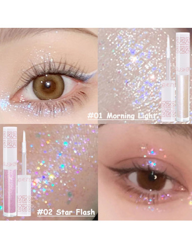 Set de 6 Sombra de Ojos Líquida Brillante SUSIKEKI