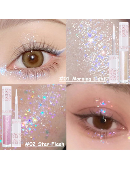 Set de 6 Sombra de Ojos Líquida Brillante SUSIKEKI