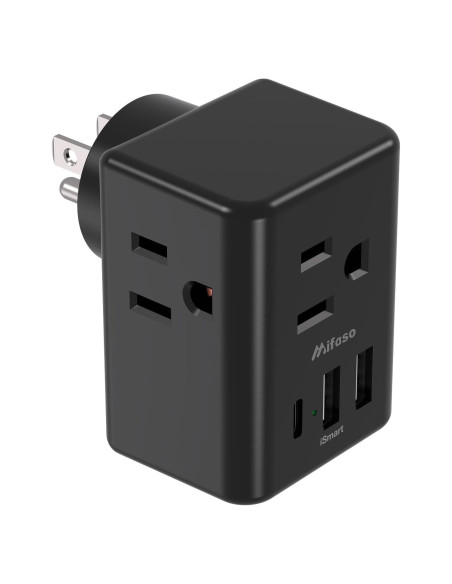 Extensor de Enchufe Múltiple MIFASOPOWER 3 Puertos USB Carga Rápida Extensor de Enchufe Múltiple MIFASOPOWER 3 Puertos USB Carga Rápida