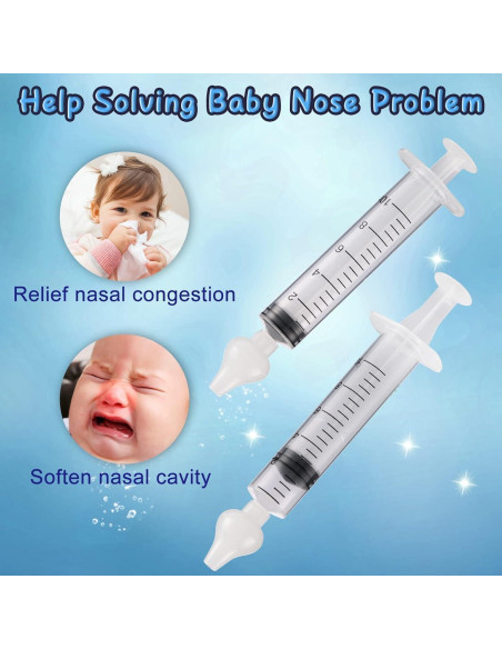 Jeringa Nasal para Bebé Elfzone - 4 Piezas 10ml Silicona Jeringa Nasal para Bebé Elfzone - 4 Piezas 10ml Silicona