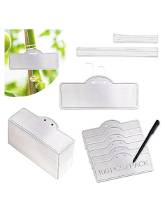 Etiquetas de Plantas de Aluminio TCYPUHL 100 Pcs Impermeables