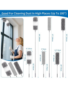 Kit de Plumeros TIMIVO 4 PCS Extensibles hasta 254 cm 2