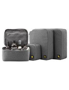 Set de 4 Cubos de Embalaje LEVEL8 - Gris - Organizador de Viaje