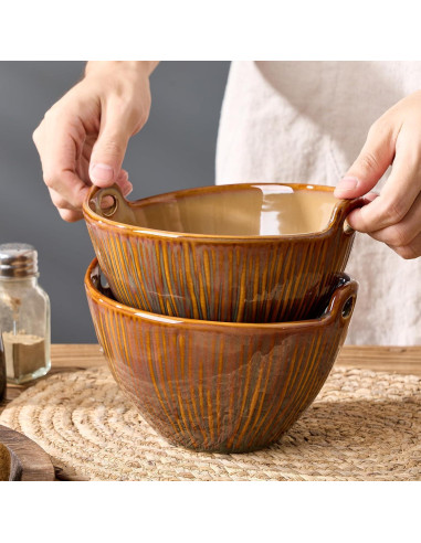 Juego de 2 tazones de ramen JH JIEMEI HOME 17.78 cm con palillos