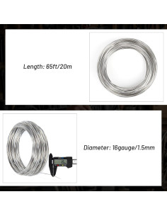 Alambre de Acero Inoxidable Chudeng 15 Gauge 20m para Joyería 2