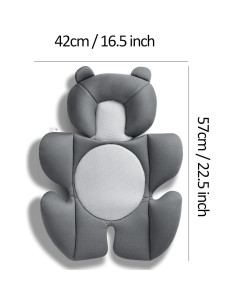 Cojín de Soporte para Bebé G Ganen Ajustable Gris Oscuro 2
