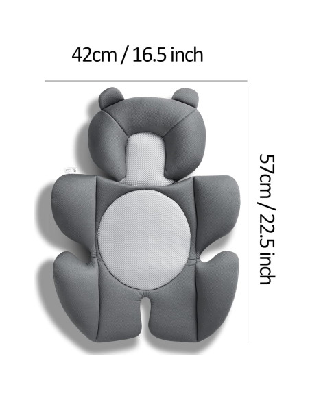 Cojín de Soporte para Bebé G Ganen Ajustable Gris Oscuro