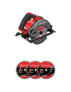 Sierra Circular Craftsman 18 cm 15A con Hoja Carburo 24 Dientes