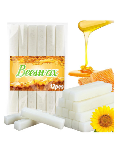 Barra de Cera de Abejas Blanca Sukh 290g - Cera Pura para DIY