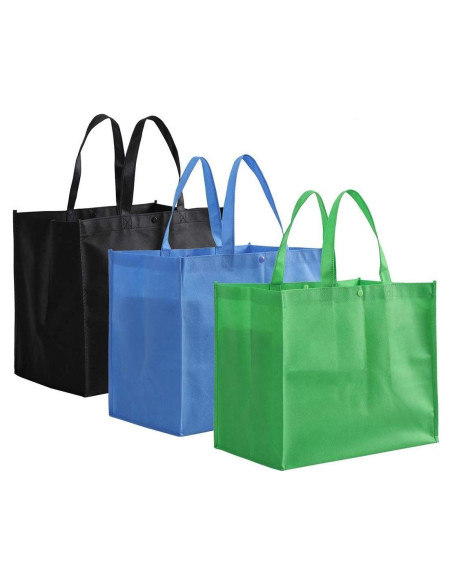 Bolsas de Compras Reutilizables Tosnail 12 Piezas 38x24x33cm