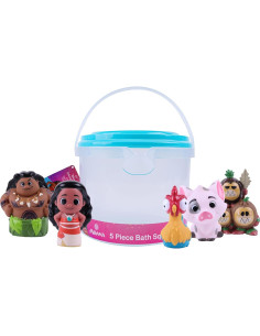 Set de Juguetes de Baño Disney Moana - 6 Piezas con Cubo 2