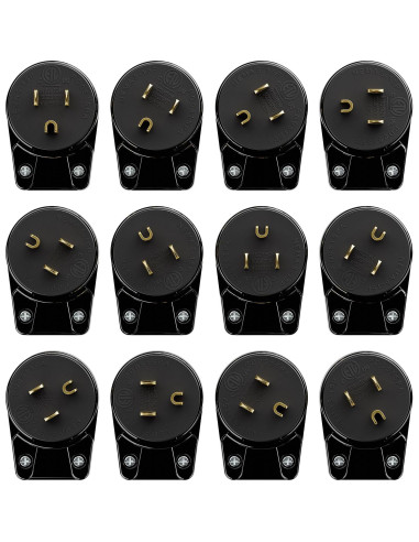 Enchufe en Ángulo Recto Nema 5-15P PluGrand 15A 125V Negro