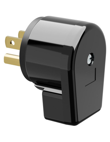 Enchufe en Ángulo Recto Nema 5-15P PluGrand 15A 125V Negro