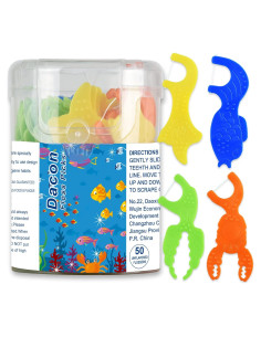 Hilo Dental para Niños Dacon - 50 Unidades Animales Marinos