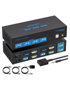 Conmutador KVM HDMI 2 PC 2 Monitores 4K 120Hz AILVLVNG