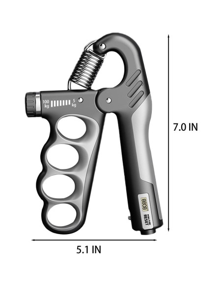 Entrenador de Fuerza de Agarre Hautrely 5-100KG Ajustable