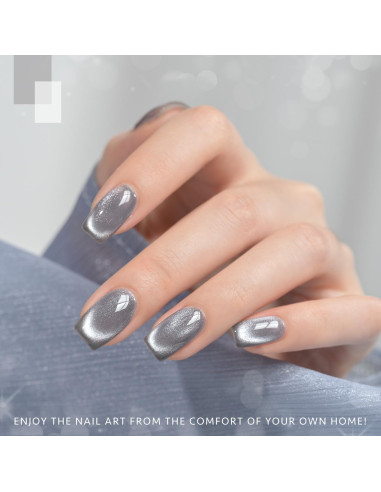 Esmalte de Uñas Gel Cat Eye GAOY 16ml Azul Aireado Brillante