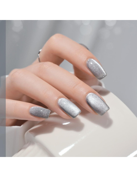 Esmalte de Uñas Gel Cat Eye GAOY 16ml Azul Aireado Brillante