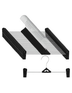 Perchas para Pantalones con Clips NORTHERN BROTHERS 30 Unidades