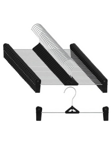 Perchas para Pantalones con Clips NORTHERN BROTHERS 30 Unidades