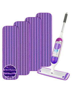 Recargas de Mopa Reutilizables Swiffer Power Mop 4 Paños Microfibra 38 cm