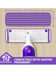 Recargas de Mopa Reutilizables Swiffer Power Mop 4 Paños Microfibra 38 cm 2