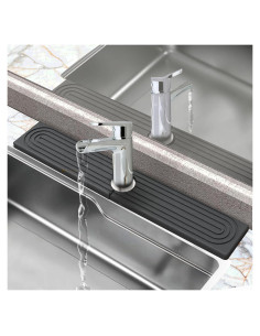 Alfombrilla Absorbente para Fregadero SIMPLIPLEX 60x10 cm Gris