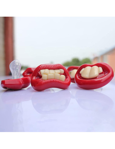 Chupete Divertido de Silicona para Bebé - 3 Piezas Libre de BPA