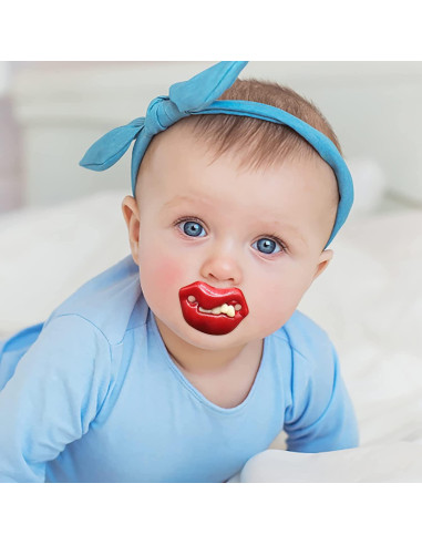 Chupete Divertido de Silicona para Bebé - 3 Piezas Libre de BPA