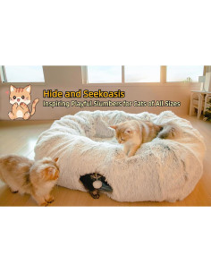 Cueva de Gato Donut Extra Grande XxingSheep 108x85 cm Gris 2