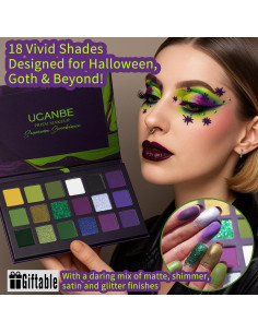 Paleta de Sombra de Ojos Gótica Prism Makeup - 18 Colores 2