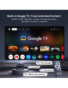 Proyector Inteligente Aurzen BOOM Mini 4K WiFi Bluetooth 500 ANSI 2