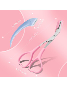 Tijeras para Cejas KINMINGZHU con Rasuradora y Peine - 3 Unidades 2